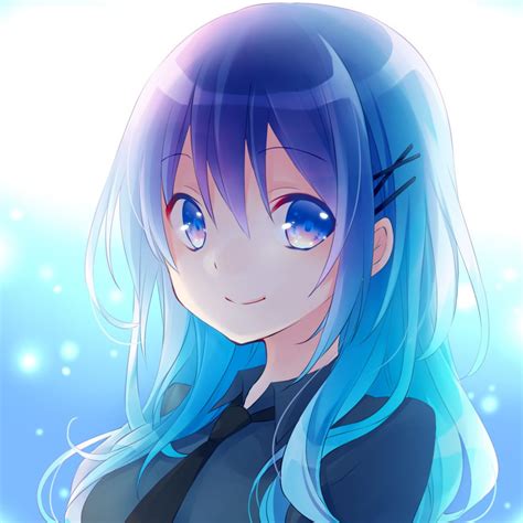 anime characters with blue hair|blue hair eyes anime girl.